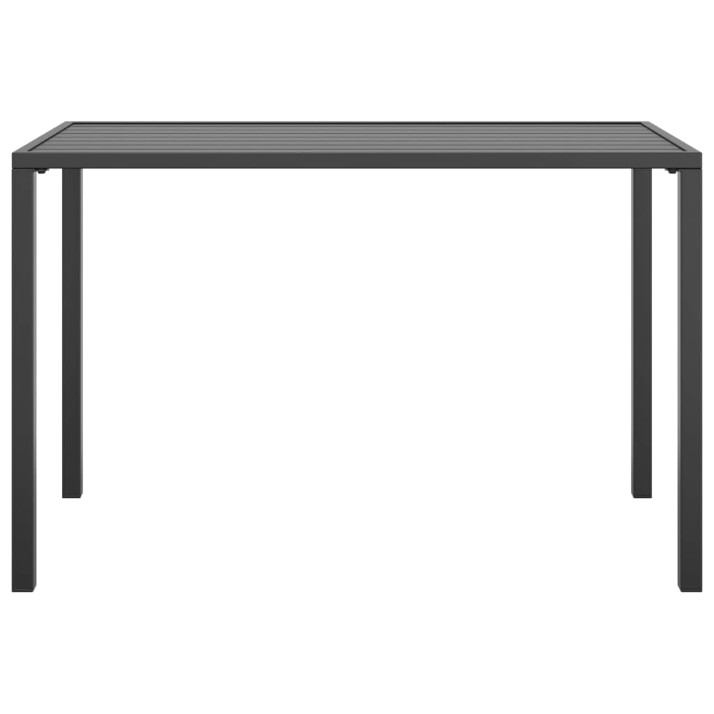 Mesa de jantar para jardim 110x54x70 cm aço antracite