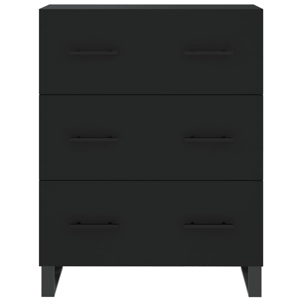 Cómoda Portucale com 3 Gavetas - Preto - Design Moderno