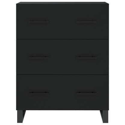 Cómoda Portucale com 3 Gavetas - Preto - Design Moderno