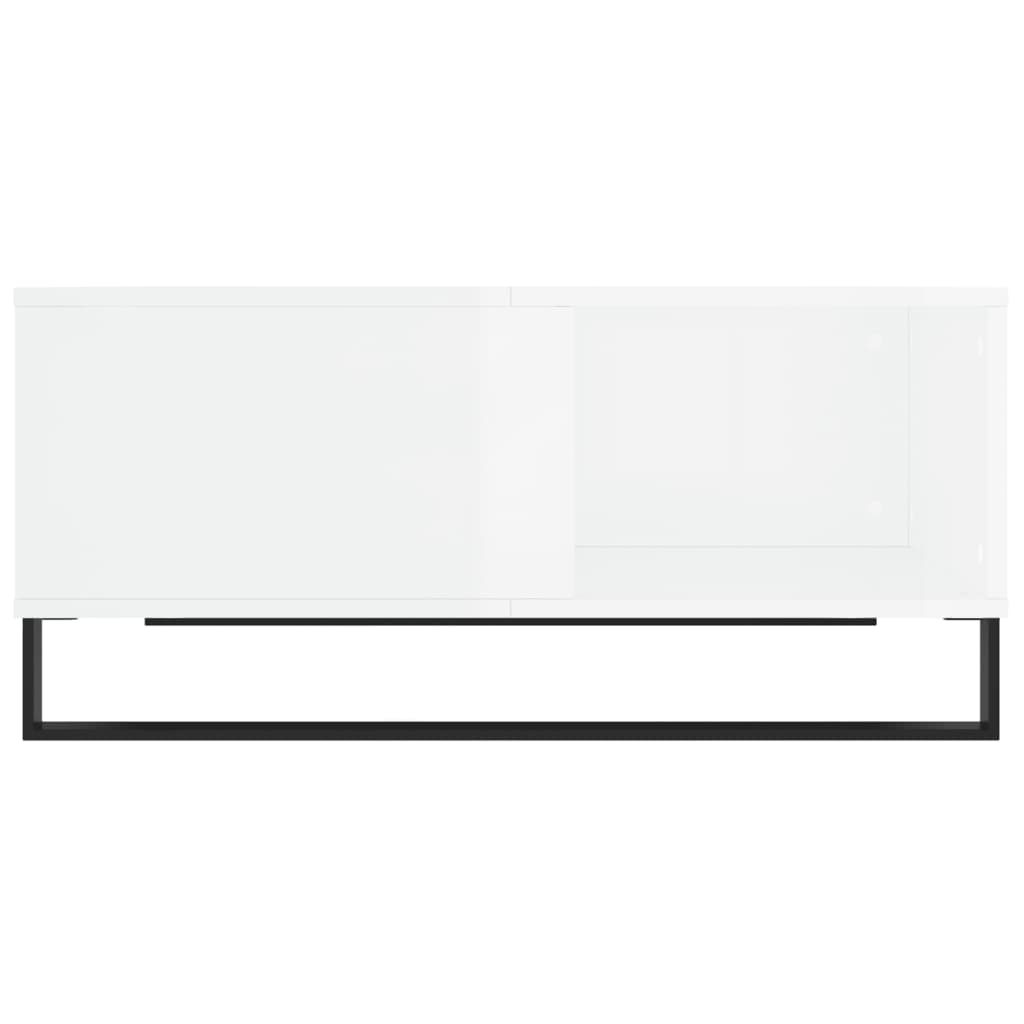 Mesa de centro 80x80x36,5 cm derivados madeira branco brilhante