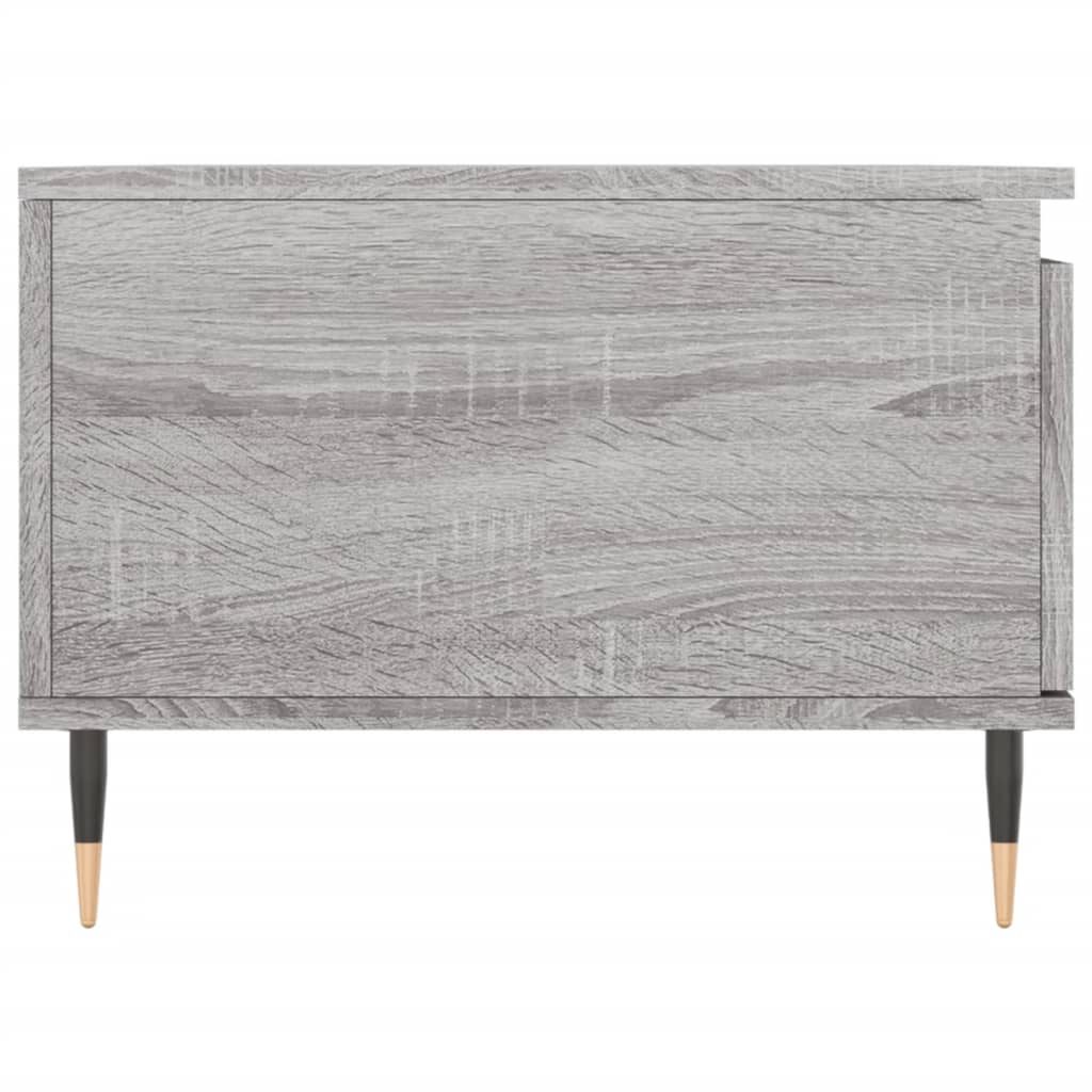 Mesa de centro 90x50x36,5 cm derivados madeira cinzento sonoma