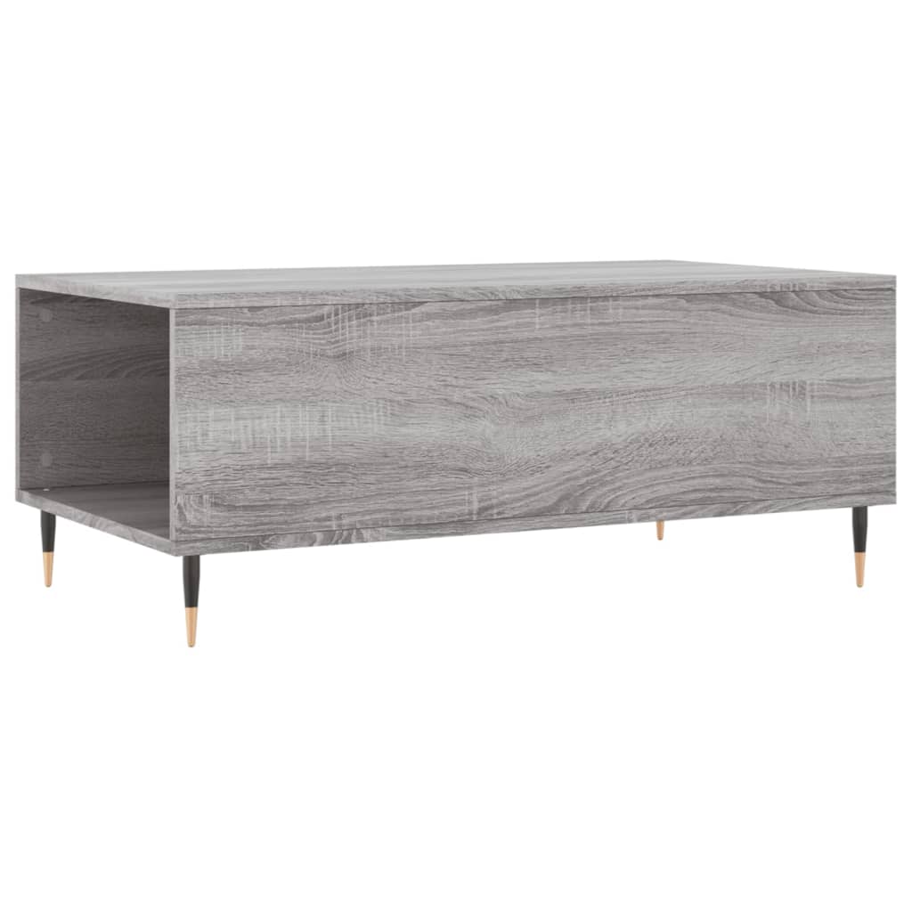 Mesa de centro 90x50x36,5 cm derivados madeira cinzento sonoma