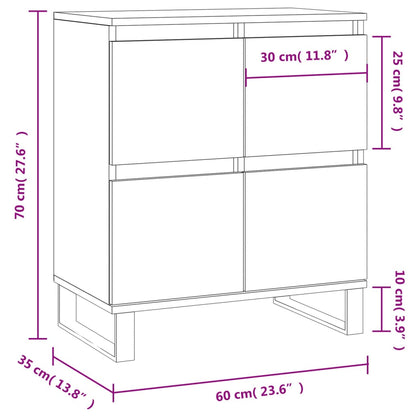 Aparador Portucale de 60cm - Cinzento - Design Moderno