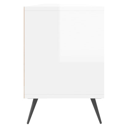 Móvel de TV 150x30x44,5 cm derivados madeira branco brilhante