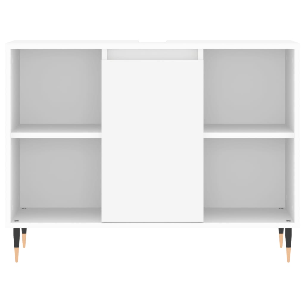 Armário de casa de banho 80x33x60 cm derivados madeira branco