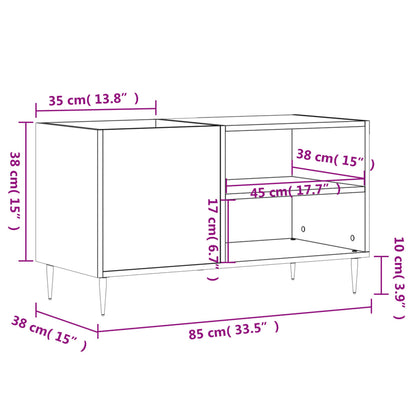 Armário para discos 85x38x48 cm derivados de madeira branco