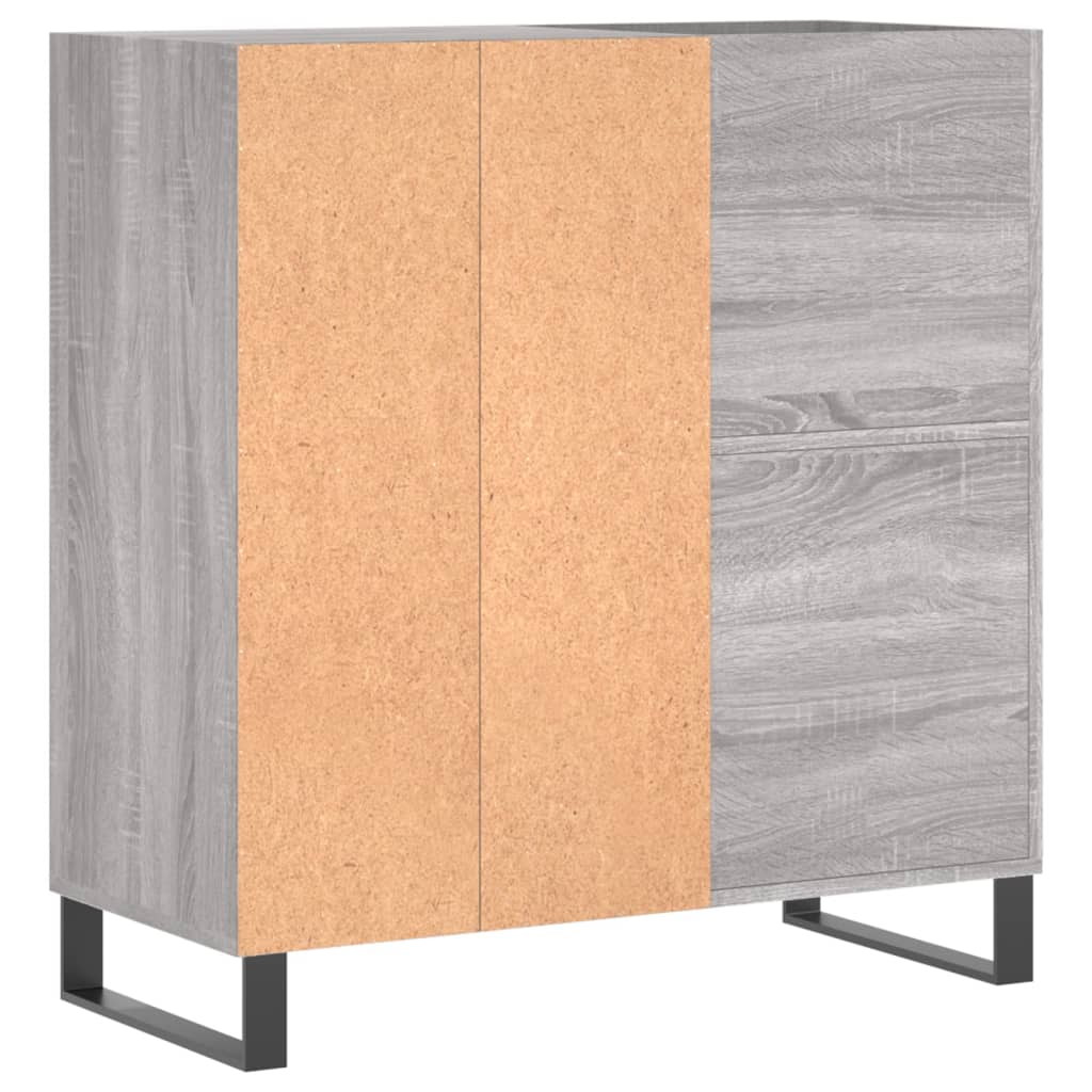 Armário p/ discos 84,5x38x89 cm derivados madeira cinza sonoma