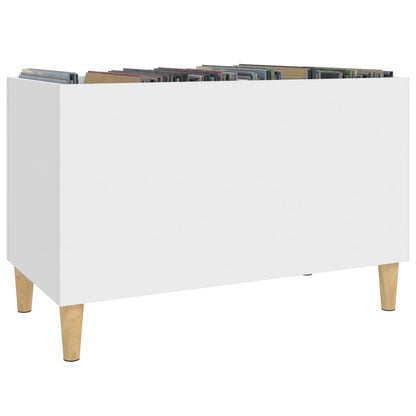 Armário para discos 74,5x38x48 cm derivados de madeira branco