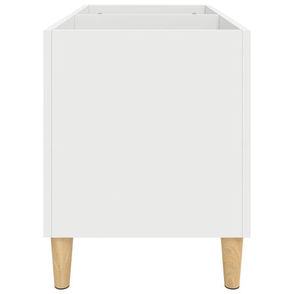 Armário para discos 74,5x38x48 cm derivados de madeira branco