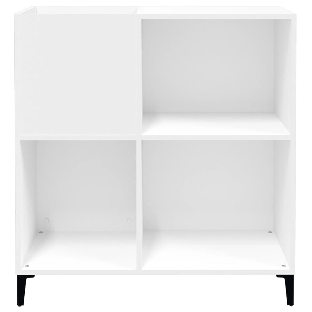 Armário para discos 84,5x38x89 cm derivados de madeira branco