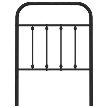 Cabeceira de cama 75 cm metal preto