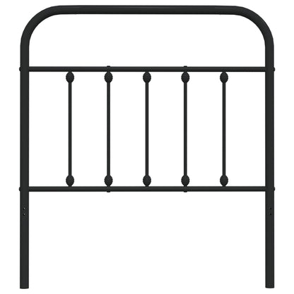 Cabeceira de cama 90 cm metal preto