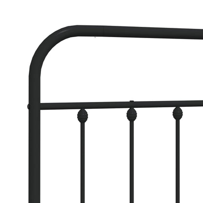 Cabeceira de cama 90 cm metal preto