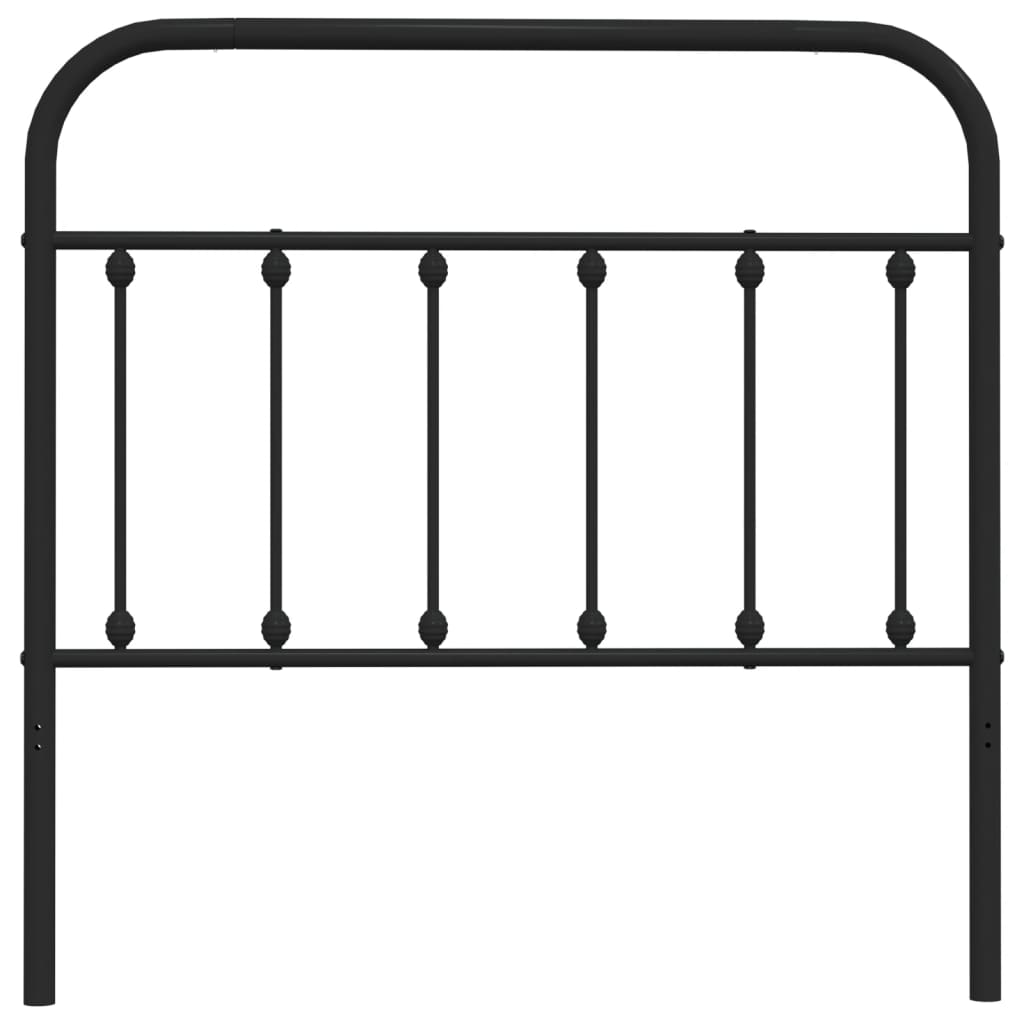 Cabeceira de cama 100 cm metal preto