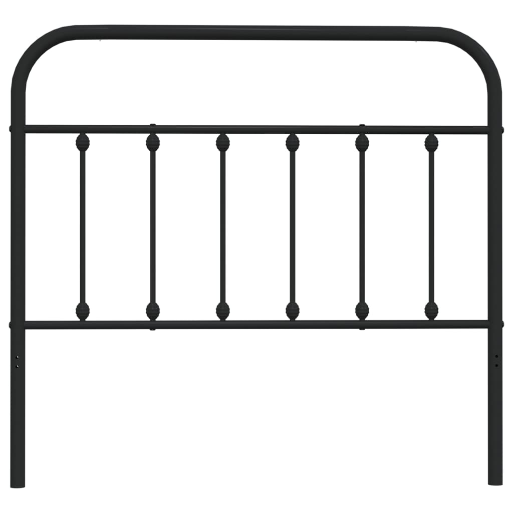 Cabeceira de cama 107 cm metal preto