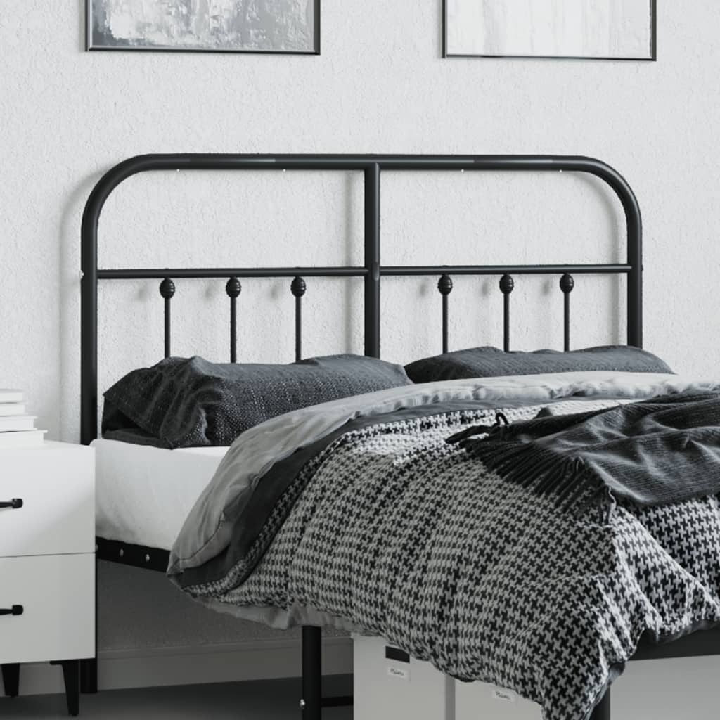 Cabeceira de cama 120 cm metal preto