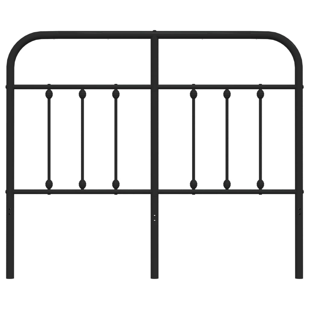 Cabeceira de cama 120 cm metal preto