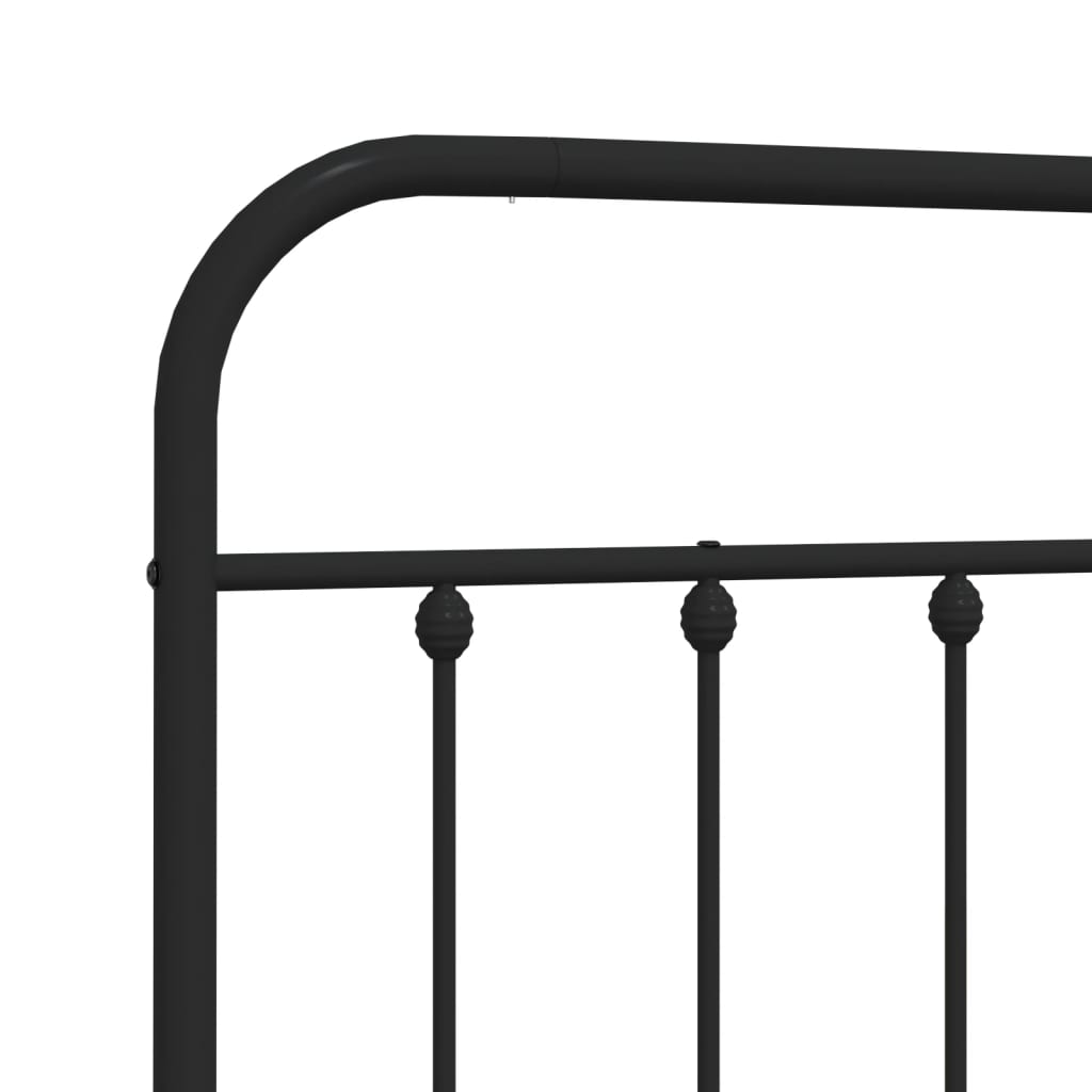 Cabeceira de cama 120 cm metal preto