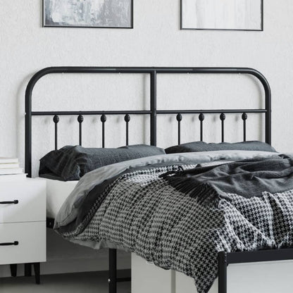 Cabeceira de cama 150 cm metal preto