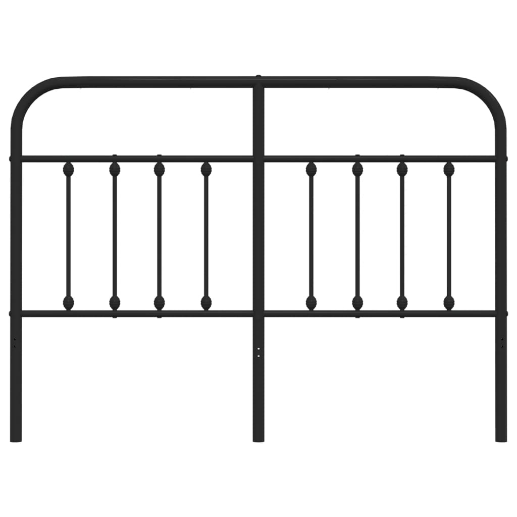 Cabeceira de cama 150 cm metal preto