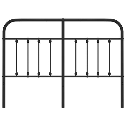 Cabeceira de cama 150 cm metal preto