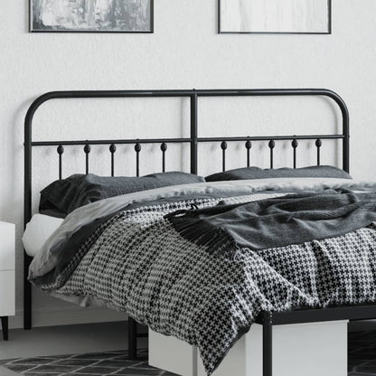 Cabeceira de cama 180 cm metal preto