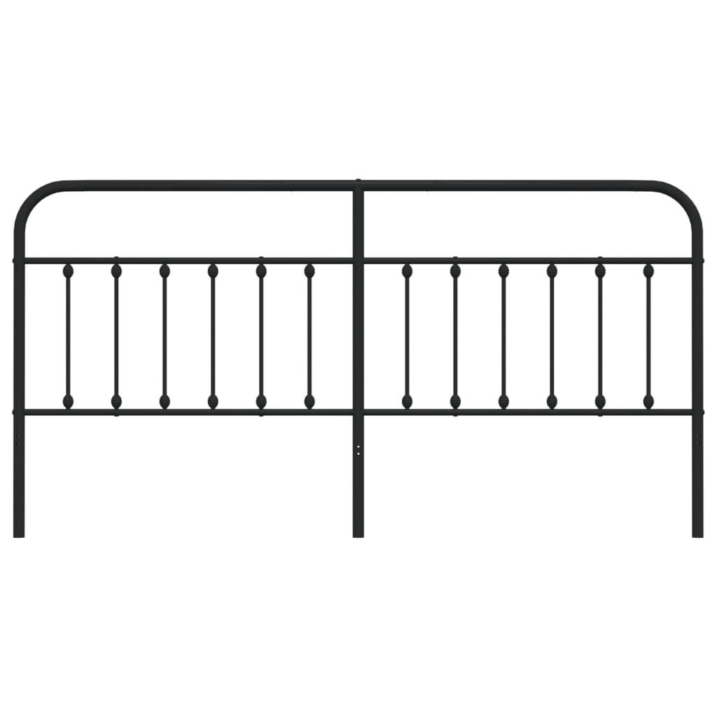 Cabeceira de cama 193 cm metal preto