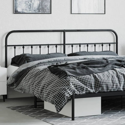 Cabeceira de cama 200 cm metal preto