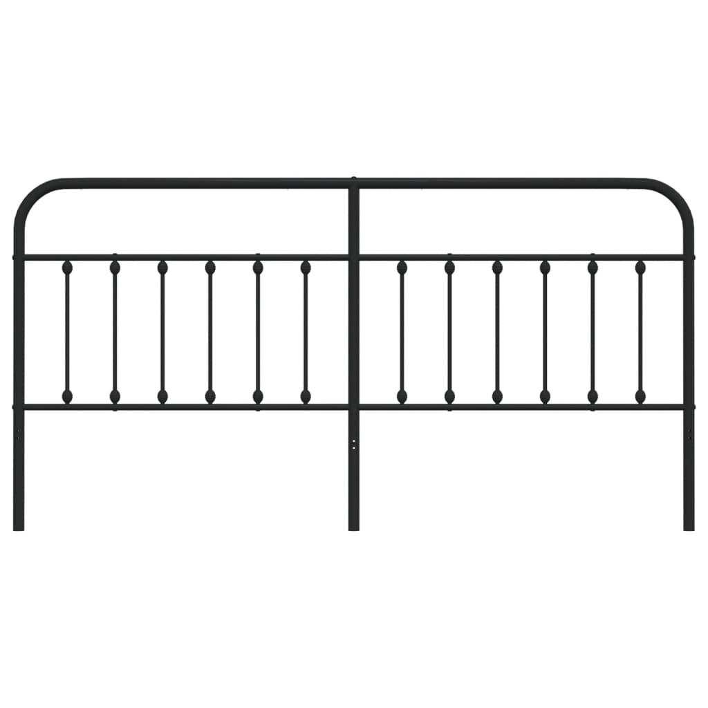 Cabeceira de cama 200 cm metal preto