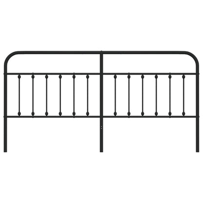 Cabeceira de cama 200 cm metal preto