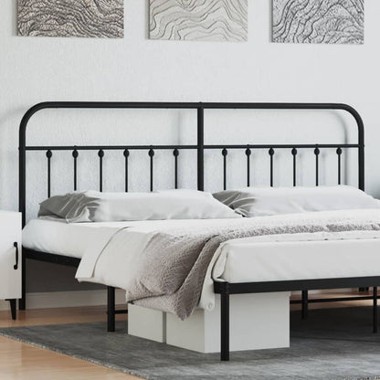 Cabeceira de cama 200 cm metal preto