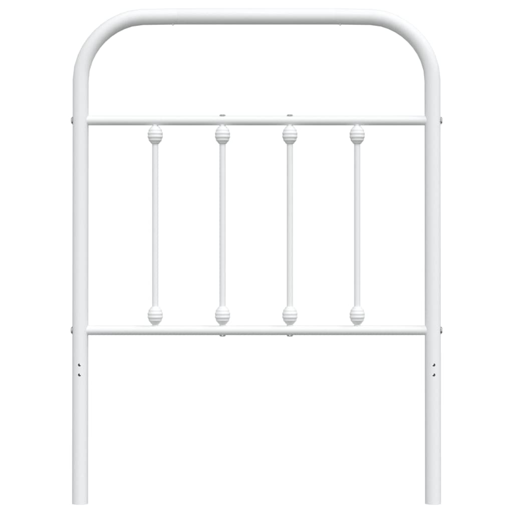 Cabeceira de cama 75 cm metal branco