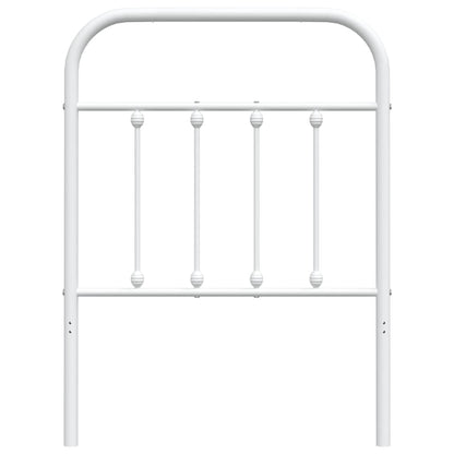 Cabeceira de cama 75 cm metal branco