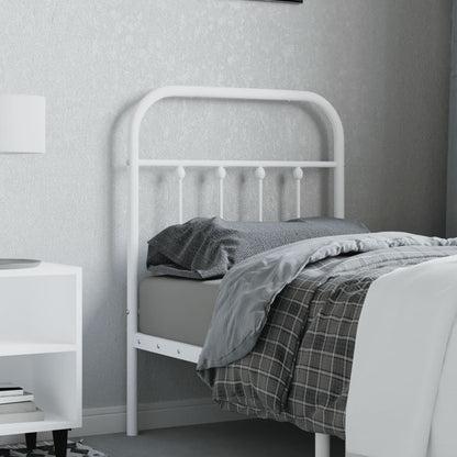 Cabeceira de cama 75 cm metal branco