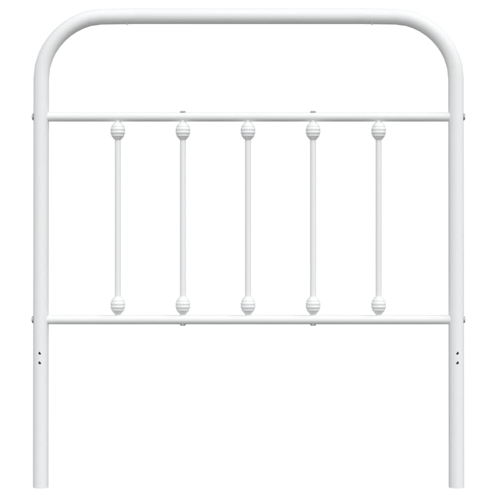 Cabeceira de cama 80 cm metal branco