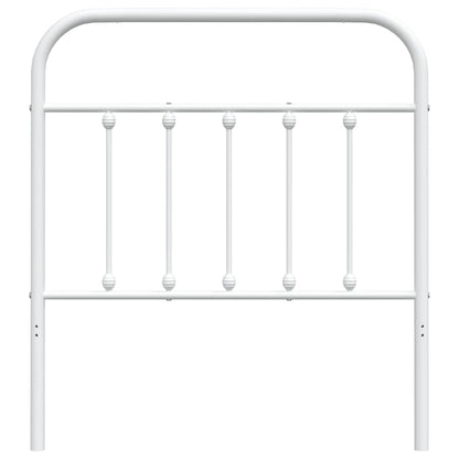 Cabeceira de cama 80 cm metal branco