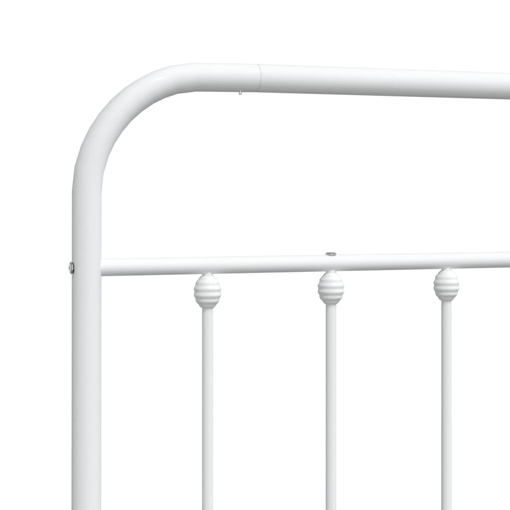 Cabeceira de cama 80 cm metal branco