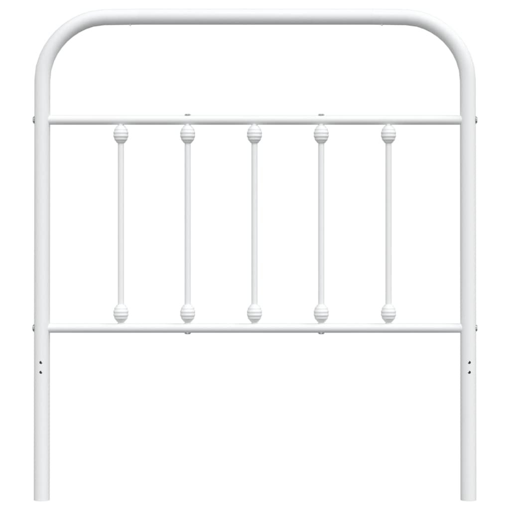 Cabeceira de cama 90 cm metal branco