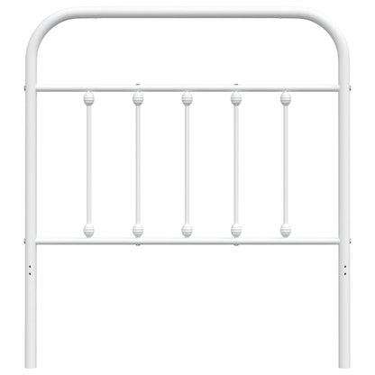 Cabeceira de cama 90 cm metal branco