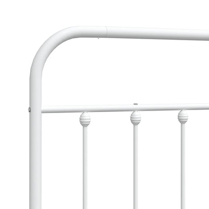 Cabeceira de cama 90 cm metal branco