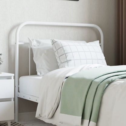 Cabeceira de cama 107 cm metal branco