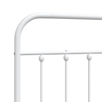 Cabeceira de cama 107 cm metal branco