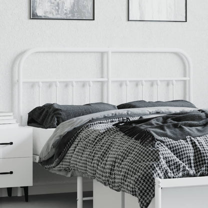 Cabeceira de cama 140 cm metal branco