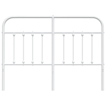 Cabeceira de cama 140 cm metal branco