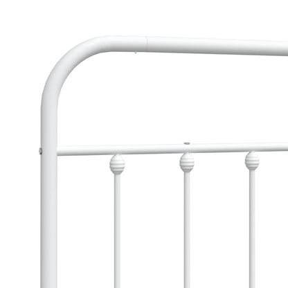 Cabeceira de cama 140 cm metal branco