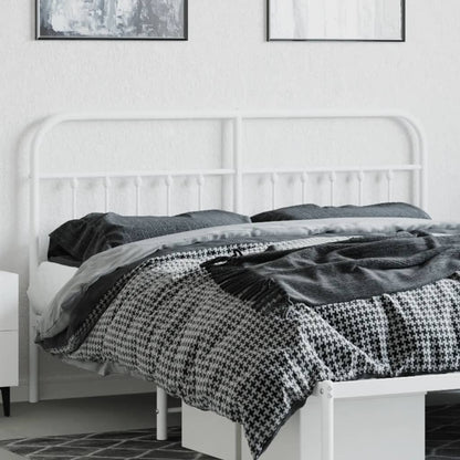 Cabeceira de cama 180 cm metal branco