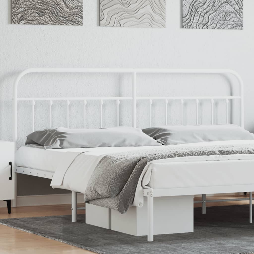 Cabeceira de cama 193 cm metal branco