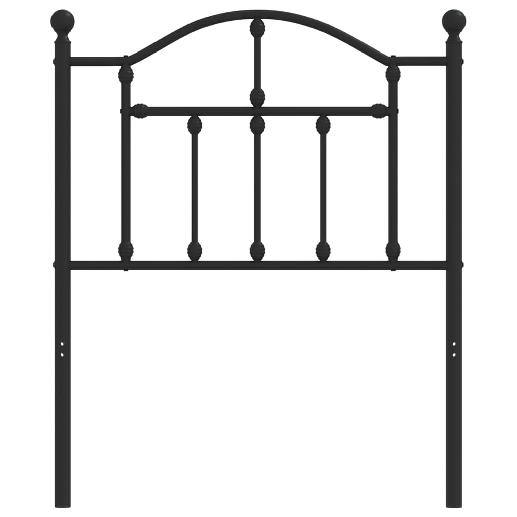 Cabeceira de cama 75 cm metal preto