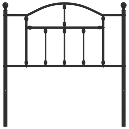 Cabeceira de cama 90 cm metal preto