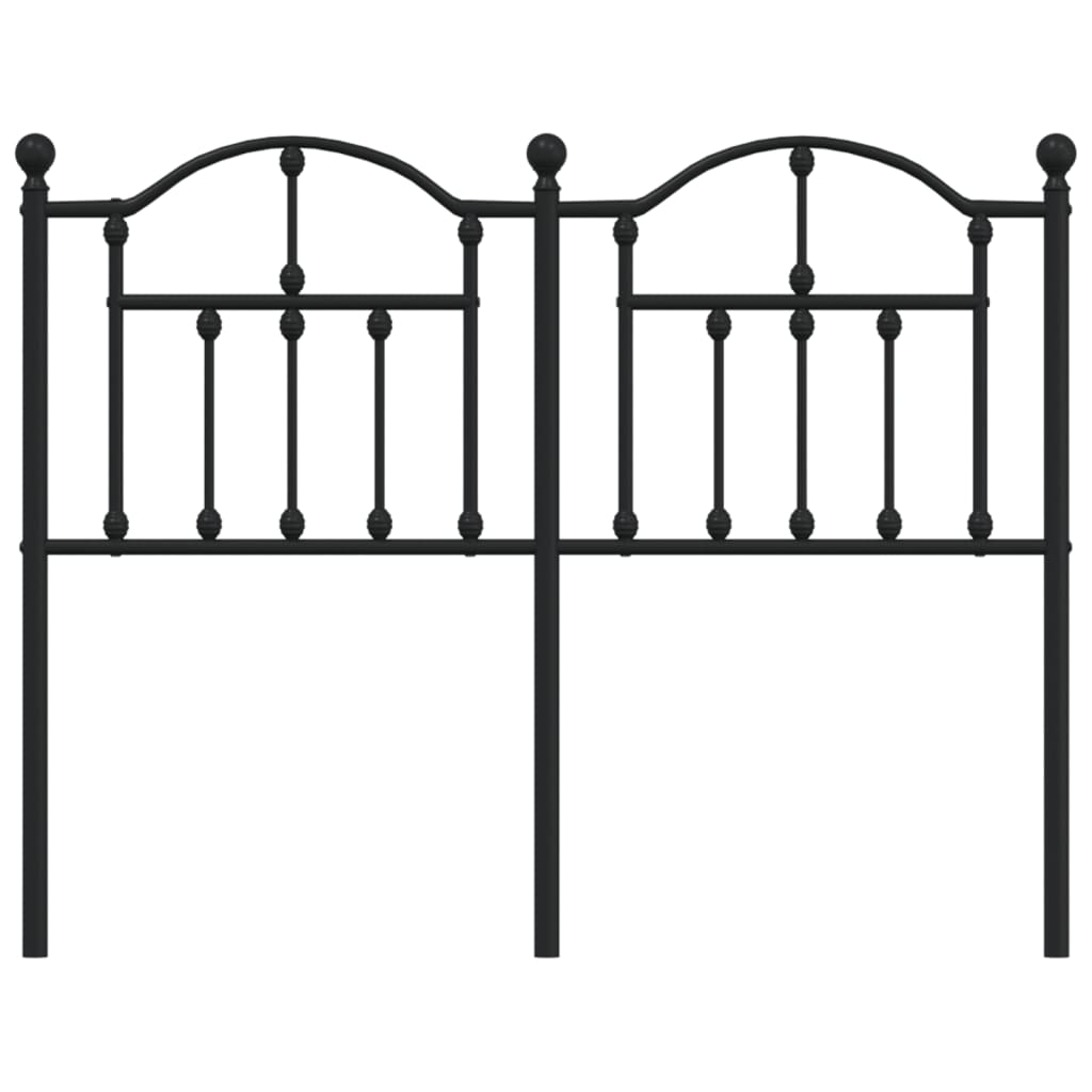 Cabeceira de cama 120 cm metal preto